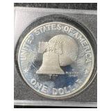 1976-S US PROOF SILVER EISENHOWER DOLLAR IN CASE