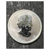 2011 CANADIAN WOLF 1 TROY OZ .9999 FINE SILVER