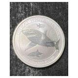 2014 AUSTRALIAN SHARK HALF TROY OZ .9999 FINE SILVER
