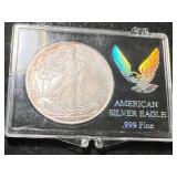 2006 AMERICAN SILVER EAGLE 1 TROY OZ .999 FINE SILVER IN CASE
