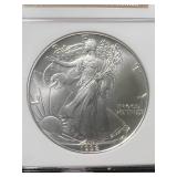 1992 AMERICAN SILVER EAGLE NGC MS69