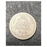 1916 US BARBER DIME