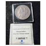1879-O US MORGAN SILVER DOLLAR IN CASE