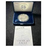 1998 PROOF AMERICAN SILVER EAGLE IN ORIGINAL MINT BOX