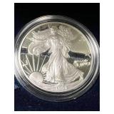 1998 PROOF AMERICAN SILVER EAGLE IN ORIGINAL MINT BOX