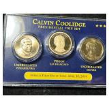 CALVIN COOLIDGE PRESIDENTIAL 3 COIN SET