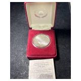1991 BILL OF RIGHTS ROUND 1 TROY OZ .999 FINE SILVER IN BOX