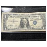 1957B US BLUE SEAL $1 SILVER CERTIFICATE