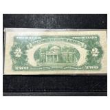 1928G US RED SEAL $2 BILL