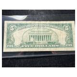 1963 US RED SEAL $5 STAR NOTE