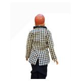 Allan Doll with Checkered Blazer, Beige Shirt & Black Trousers