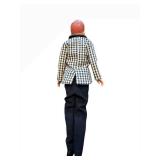 Allan Doll with Checkered Blazer, Beige Shirt & Black Trousers