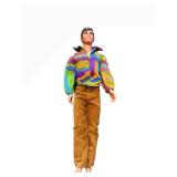 Mattel Ken Doll 1968 - Colorful Psychedelic Shirt & Tan Corduroy Pants