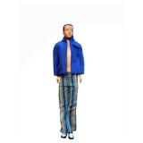 Mattel Ken Doll - Blue Jacket & Multicolor Striped Pants - Made in Hong Kong