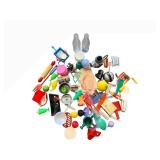 Assorted Plastic Kitchen Utensils & Toys Bulk Lot - Colorful Mix