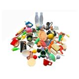 Assorted Plastic Kitchen Utensils & Toys Bulk Lot - Colorful Mix