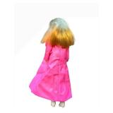 Vintage Topper Dawn Doll - Pink Coat & Striped Cape Outfit