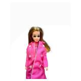 Vintage Topper Dawn Doll - Pink Coat & Striped Cape Outfit