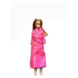 Vintage Topper Dawn Doll - Pink Coat & Striped Cape Outfit