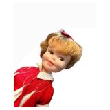 Vintage Penny Bright Doll - Vintage Fashion Doll in Red Dress with White Collar & Cuffs