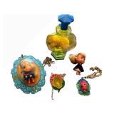 Lucky Locket Kiddle Doll Charm Pendants - Tiny Vintage Figures (Lot of 5)