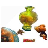 Lucky Locket Kiddle Doll Charm Pendants - Tiny Vintage Figures (Lot of 5)