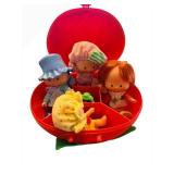 Vintage Strawberry Shortcake Carry Case and Dolls