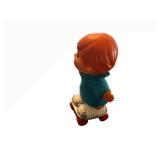 Small Shots Doll on Roller Skate - Teal Knit Sweater, Orange Hair