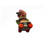 Small Shots Girl Doll on Roller Skates - Rainbow Knit Top with Lime-Green Pinafore