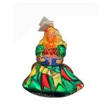Christopher Radko Barbie Ornament - Glass Christmas Figurine in Colorful Gown with Gift