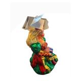Christopher Radko Barbie Ornament - Glass Christmas Figurine in Colorful Gown with Gift