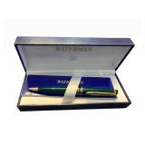 Waterman Paris Fountain Pen - Green Resin with Gold Trim in Presentation Box