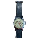 Space Patrol Vintage Wristwatch - Leather Strap, Cream Dial