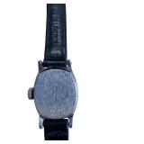 Vintage Davy Crockett Wristwatch - Leather Band, Metal Case