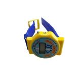 Captain Secret Squadron Watch - Kids Digital Wristwatch, Yellow Case & Blue Band