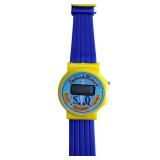 Captain Secret Squadron Watch - Kids Digital Wristwatch, Yellow Case & Blue Band
