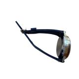 Wonder Woman Wristwatch - Blue Leather Strap, Base Metal Bezel, Swiss Made