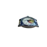 Snow White Cartoon Dial Wristwatch - Vintage Blue Metal Case - Made in USA