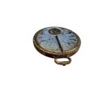 Vintage Toy Compass with Blue Enamel Dial & Winged Emblem