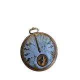 Vintage Toy Compass with Blue Enamel Dial & Winged Emblem
