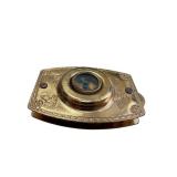 Ralston Straight Shooter Brass Compass Fob Pendant