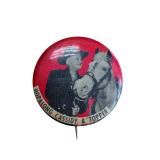 Hopalong Cassidy & Topper Buttons - Vintage Pinbacks (Lot of 3)