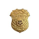 Dobie County Sheriff Badge - Gold Tone Decorative Shield