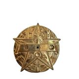 Little Orphan Annie Secret Decoder Cipher Wheel - Gold Tone Star Emblem