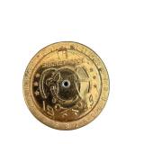 Little Orphan Annie Secret Decoder Cipher Wheel - Gold Tone Star Emblem