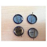 Liberty Loan Buttons - Set of 4 Blue Round Pins