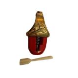 Rocket to the Moon Ring - Brass Band with Red Plastic Rocket Head