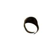 AA Junior Pilot Ring Signet - Vintage Bronze Tone Wing Detail