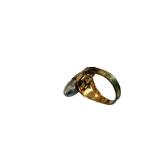 Lone Ranger Atomic Bomb Ring - Gold-Tone Band with Red Enamel Top