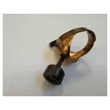 Roy Rogers Branding Iron Ring - Vintage Leather Branding Tool